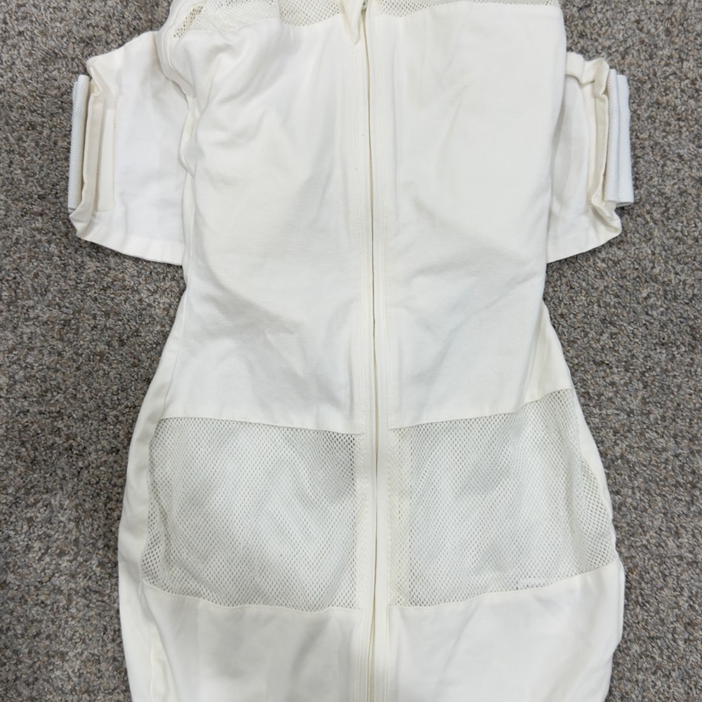 Soft White SNOO swaddle